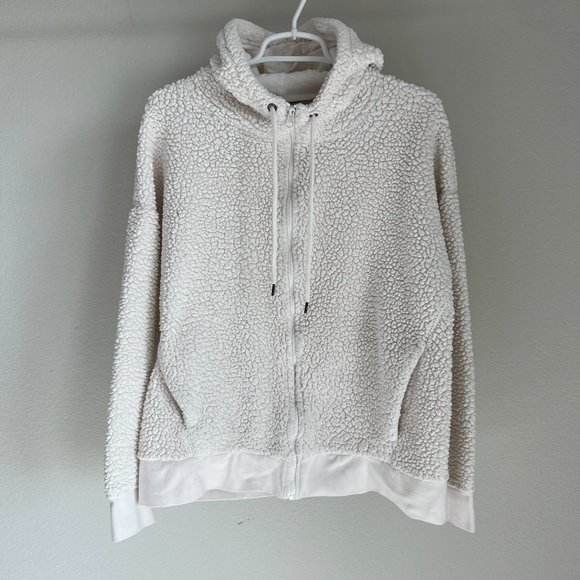 C9 by Champion Tops Champion Off White Cream Sherpa Fleece Zip Up
